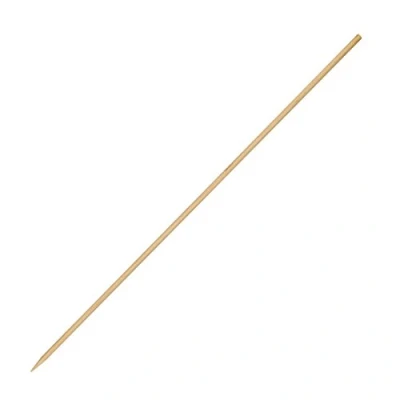 Image of Fiesta Green Compostable Wooden Skewers 180 mm/7 inch (Pack of 200), Brown, Betula Wood Skewers, Suitable for Temperatures up to 100C, BBQ Kebab Not Microwave Safe, CD907