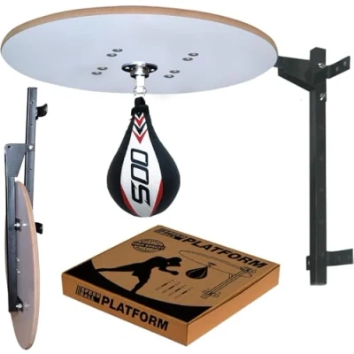 Image of Adult Speedball Platform, Wall Mounting Brackets Single End Punching Bag Speed Ball MMA Boxing Punch Set