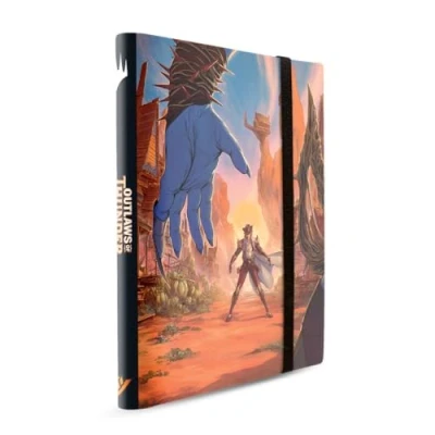 Image of Ultra PRO Outlaws of Thunder Junction 12 Pocket Binder Ft. Oko and Kellan Standoff for Magic: The Gathering, Premium Exclusive Artwork Trading Card Game Storage Solution