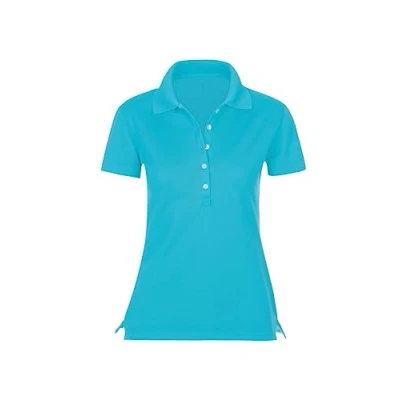 Image of Trigema Women&#039;s 526611 Polo Shirt, Blue (Azure 051), S