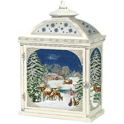 Image of Winter Wildlife Lantern Christmas Advent Calendar Animal Traditional Picture Paper