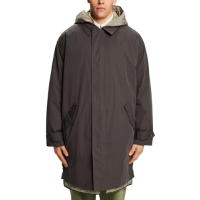 Image of ESPRIT Men&#039;s 113EE2G301 Jacket, 020/DARK Grey, S