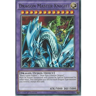 Image of YuGiOh DPRP EN012 Dragon Master Knight 1st Edition Rare Card (Rivals of the Pharaoh)