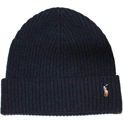 Image of Polo Ralph Lauren mens Beanie, Navy, One size