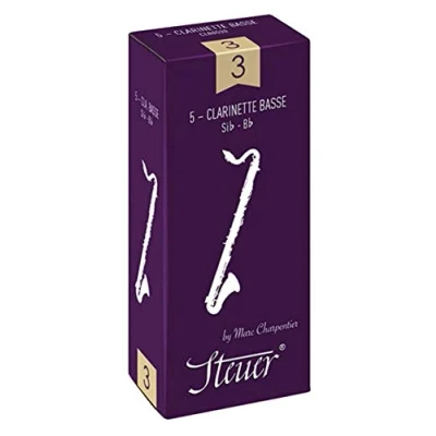 Image of Steuer Blatt Bass Klarinette Classic französischer Schnitt 5er Packung Gr. 1 1/2