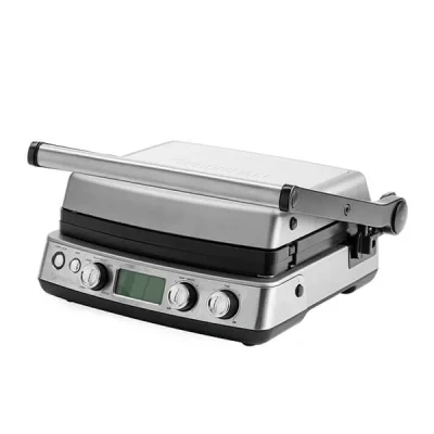 Image of GreenPan Non Stick 3 in 1 Contact Grill &amp; Indoor BBQ Stainless Steel