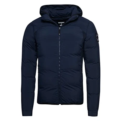 Image of Superdry Men&#039;s Expedition Down Windbreaker, Eclipse Navy, XXL