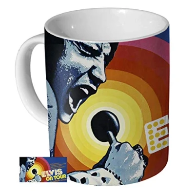 Image of Elvis Presley On Tour Ceramic Coffee Mug/Cup