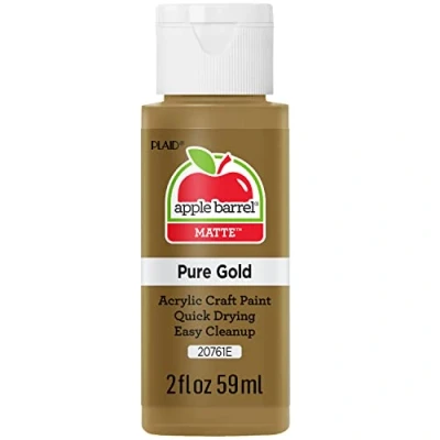 Image of Plaid Enterprises Acrylic Paint, Pure Gold, 59ml
