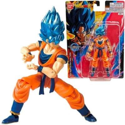 Image of BANDAI Dragon Ball Evolve Anime Figure, Action Figures Gifts And Merch From Manga Goku Toy, Super Blue 12.5 cm