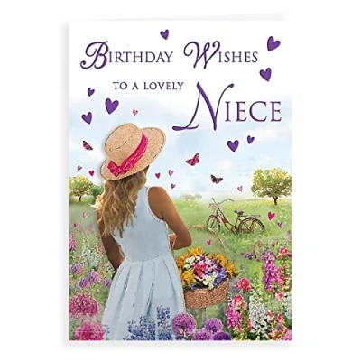 Image of Regal Publishing Traditional Birthday Card Niece 9 x 6 inches