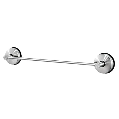 Image of JOMOLA Towel Rail 17 inches Suction Hand Holder for Bathroom Stainless Steel Kitchen Rack Storage Hanger No Drilling Bar Brushed Finish