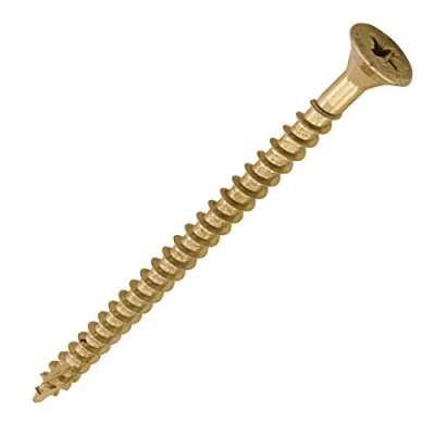 Image of TIMCO C2 Strong Fix Multi Purpose Premium Countersunk Gold Woodscrews 5.0 x 80 Box of 200