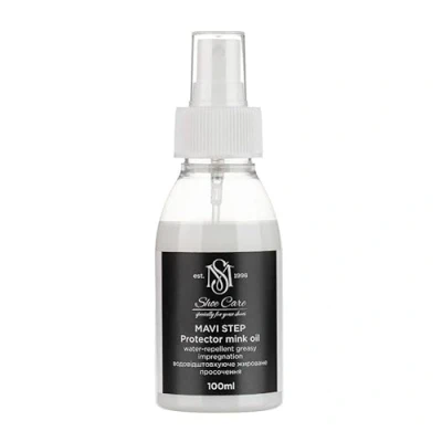 Image of MAVI STEP Protector Mink Oil Water Repellent Spray for Oily Leather Waterproofing, Clear, 50 ml / 1.69 fl oz