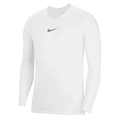 Image of Nike Men&#039;s Park First Layer Thermal Long Sleeve Top, White/(Cool Grey), XL UK