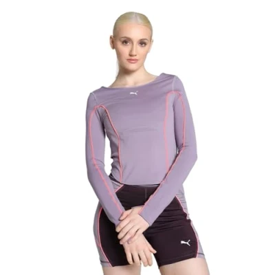 Image of Puma Cloudspun Long sleeved top, Women&#039;s, Size: XL, Pale plum
