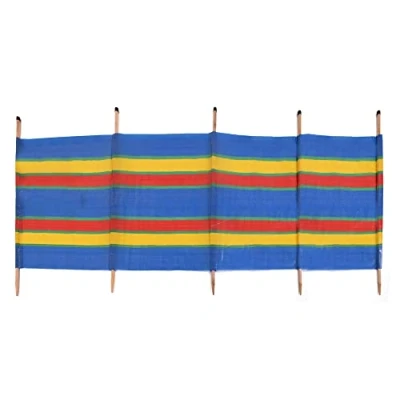 Image of Nalu 5 Pole Windbreaker Printed Windbreak for Beach, Outdoor, Camping, Garden