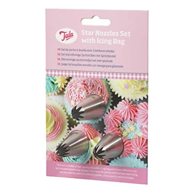Image of Tala Icing Bag Set with 3 Star Nozzles