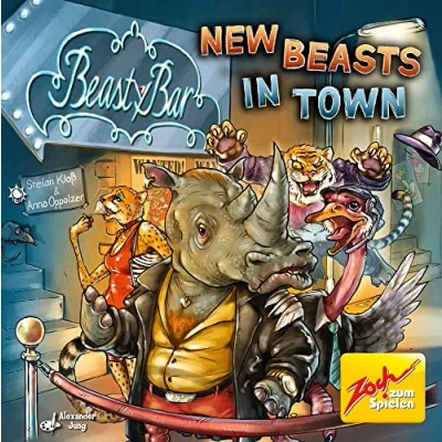 Image of Zoch zum Spielen 601105156 Beasty Bar Beasts in Town The characterful Game with XXL Cards New Box Size, from 8 Years, Multicoloured