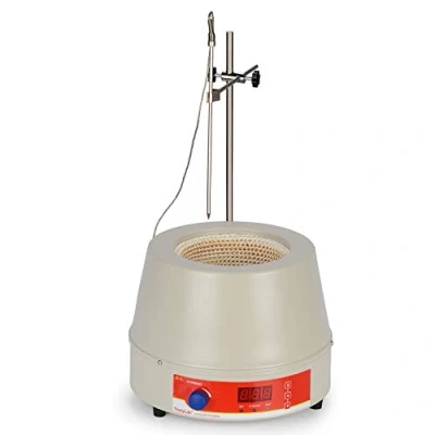 Image of stonylab Electric Stirring Heating Mantle, Adjustable and Electromantles Electrothermal Mantle with Magnetic Stirrer Digital Temperature Control 220V/300℃ 350W 1000 ml