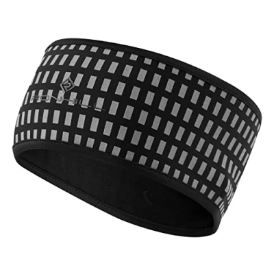 Image of Ronhill Running, Afterhours Headband, Black/Brwhite/Rflct