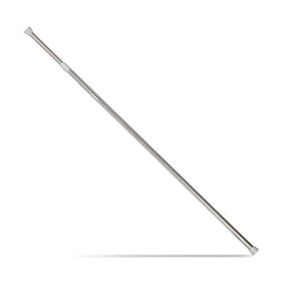 Image of Relaxdays Telescopic, Extensible Rod for Curtains, Showers, Door Frames &amp; More, No Drilling, Stainless Steel, 110 200 cm