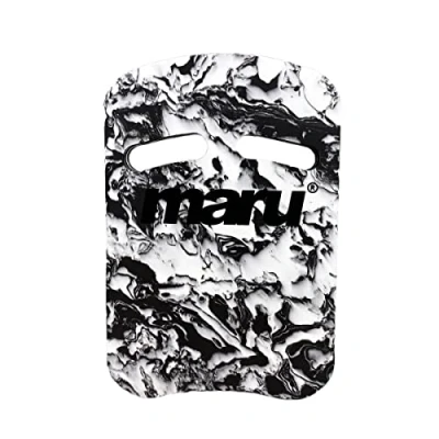 Image of Maru Swimming Kickboard Swim Aid, Pool Float for Adults and Kids, Sports Training Equipment, Improve Body Position Balance in the Water (Black/White)