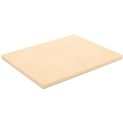 Image of 38 x 30cm Rectangular Pizza Naan Bread Oven BBQ Grill Baking Stone (15&quot; Rectangular)