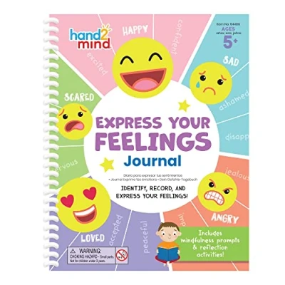 Image of Learning Resources Express Your Feelings Journal, Activity Book for Kids to Recognise and Emotions Feelings, Self Regulate, Learn Mindfulness, Ages 5+