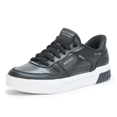 Image of Skechers Women&#039;s Jade Put IT in Neutral Sneaker, Black, 5 UK