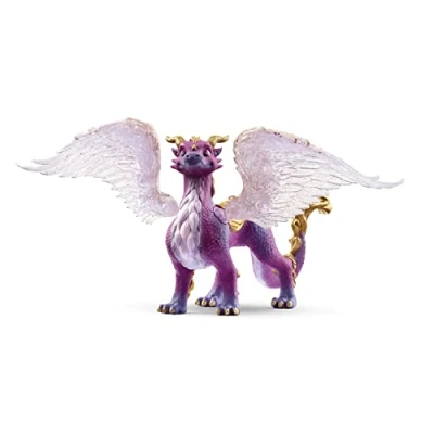 Image of schleich Bayala 70762 Nightsky Dragon Fantasy Mythical Creature Toy Figurine with Wings and Glittering Scales Figure Birthday Gift for Boys Girls, Kids Ages 5+