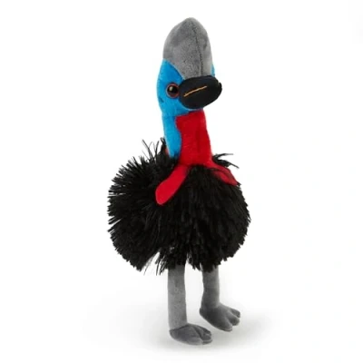 Image of Zappi Co Cassowary Plush Toy (20cm Height) Soft, Huggable Safari Companion, Eco Friendly, Perfect for Young Animal Lovers, 100% Recycled