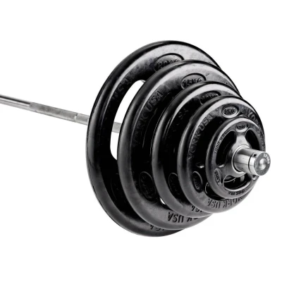 Image of York 25kg Rubber &#039;ISO Grip&#039; Plates
