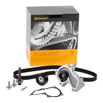 Image of CT881K5 Water Pump + Timing Belt Kit CONTITECH CT881WP3 with camshaft screws 117 22mm FORD: FOCUS 3 Turnier, 3, FIESTA 6, VOLVO: V50, C30