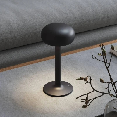 Image of EVA Solo LED table lamp Emendo, black, dimmable, IP44