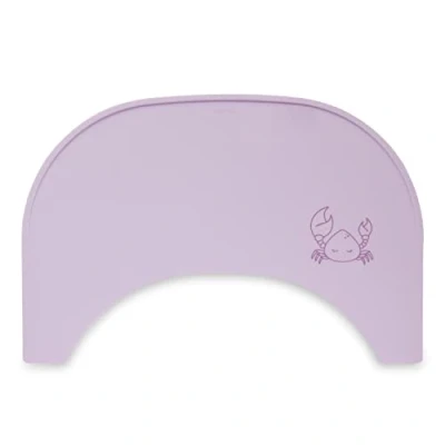 Image of hauck Placemat for Alpha Click Tray, Crab Lavender Highchair Tray Mat Alpha+ Wooden Highchair, Dishwasher Safe, Anti Slip, Easy to Clean, Food Grade Silicone