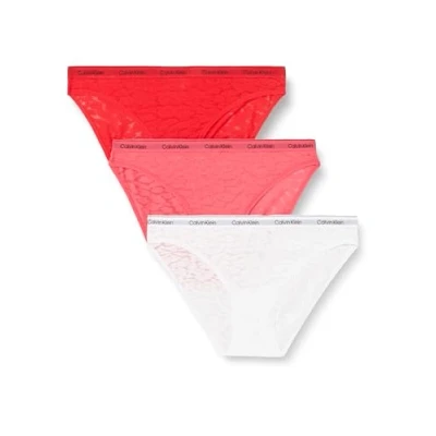 Image of Calvin Klein Underwear 3 PACK Briefs, Women&#039;s, Size: 3XL, Azalea/lychee/white