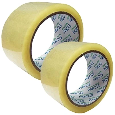 Image of 36 X Clear Parcel Tape Packing Sellotape Packaging 48mm 66M Rolls