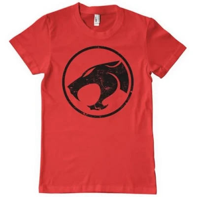 Image of Thundercats Officially Licensed Washed Logo Mens T Shirt (Red), Large