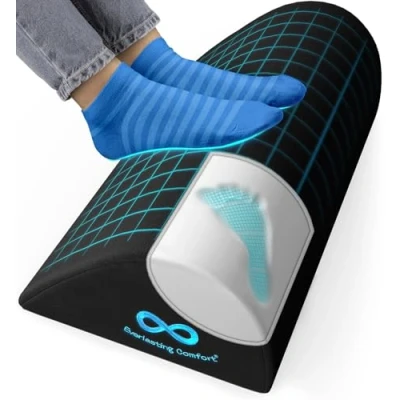 Image of Everlasting Comfort Foot Rest Under Desk Memory Foam Footrest Pillow, Office Desk, for Gaming, Home Accessories