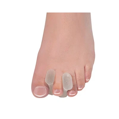 Image of Gel Toe Spreaders Pressure Relief from Friction Pain Realign and Prevent Toes Turning Inwards Aids Bunions, Overlapping, Drift Nail Issues Latex Free Medium Pk of 4