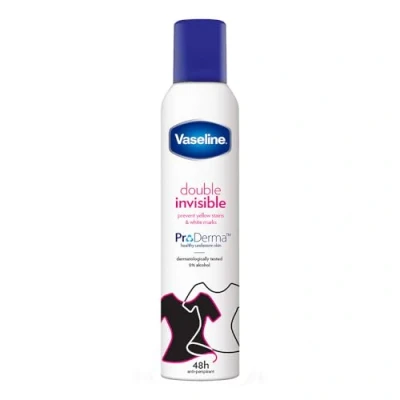 Image of Vaseline Double Invisible Anti Perspirant Women&#039;s 250 ml 48H Sweat Protection &amp; Long Lasting Freshness