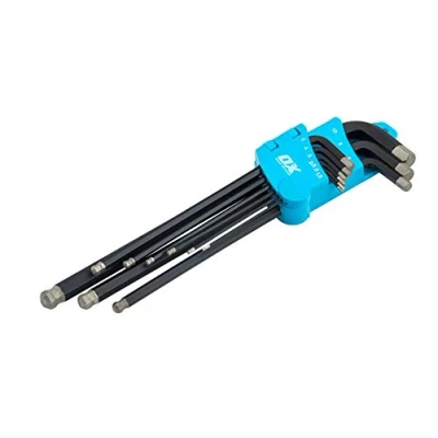 Image of OX Pro Diamond Tipped Hex Key Set 9 Piece, Metric 1.5 10mm