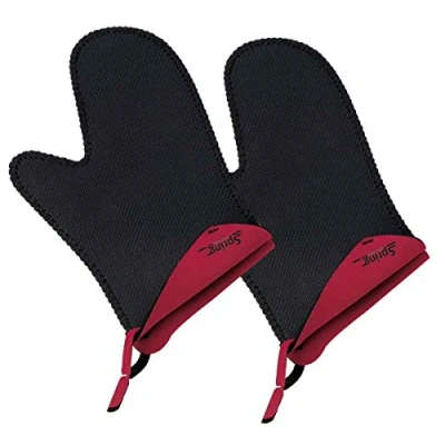Image of Spring Grips 2094055602 Oven Gloves, Short, 1 Pair Red