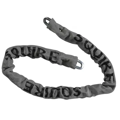 Image of Henry Squire CP48P CP Hardened Steel Security Chain with Grey Sleeve, 1200 mm (Length) x 6.5 Link (Diameter), Silver