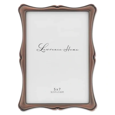Image of Lawrence Frames 5x7 Oil Rubbed Bronze Romance Picture Frame (712157)