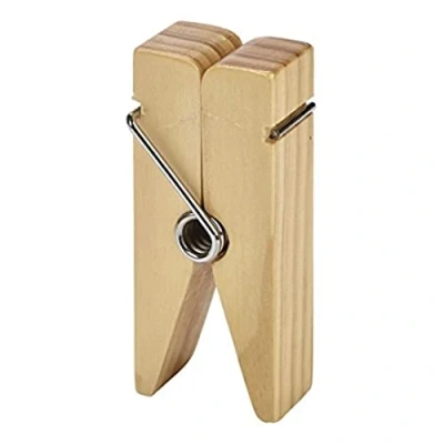Image of Genware NEV PEG10 Wooden Peg Sign Holder