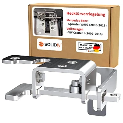 Image of SOLIDfy® Rear Door Lock for Mercedes Sprinter W906 and VW Crafter I Type 2E Burglary Protection Security Caravan Camper