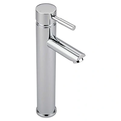 Image of Milano Mirage Modern High Rise Mono Bathroom Basin Mixer Tap Lever Handle Chrome