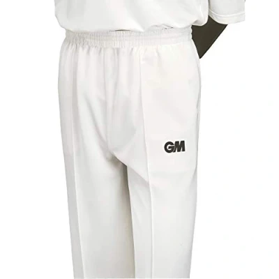 Image of Gunn &amp; Moore Unisex Maestro Cricket Trousers, White, XXL To Fit Waist 39 40 EU